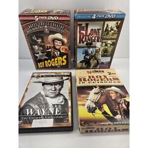 15 Disc Western DVD Bundle | Roy Rogers | The Lone Ranger | John Wayne